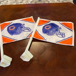 (2) Chicago Bears Car Flags -New